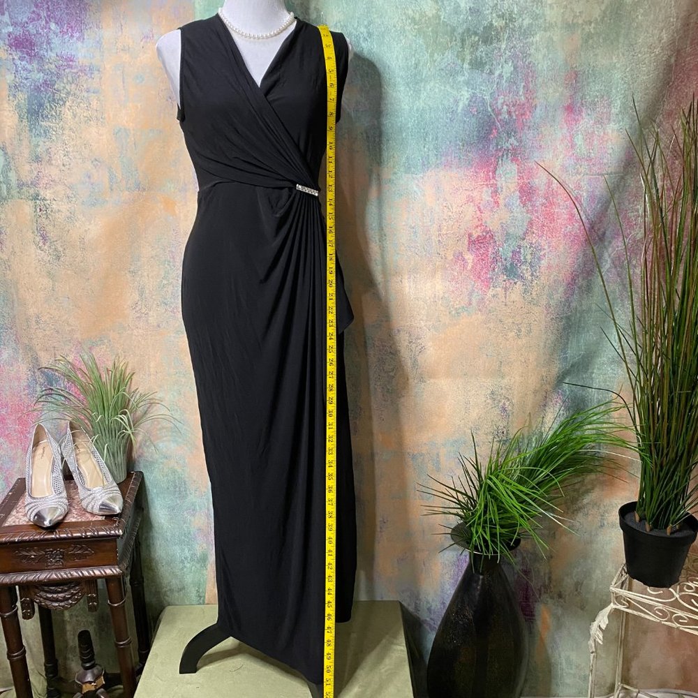 📌 Emma & Michelle Elegant Black Evening Dress - Picture 8 of 15